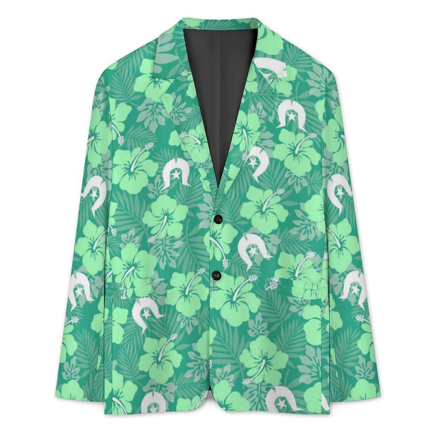 Hibiscus flowers with Dhari (Royal mint) on Men's Blazer