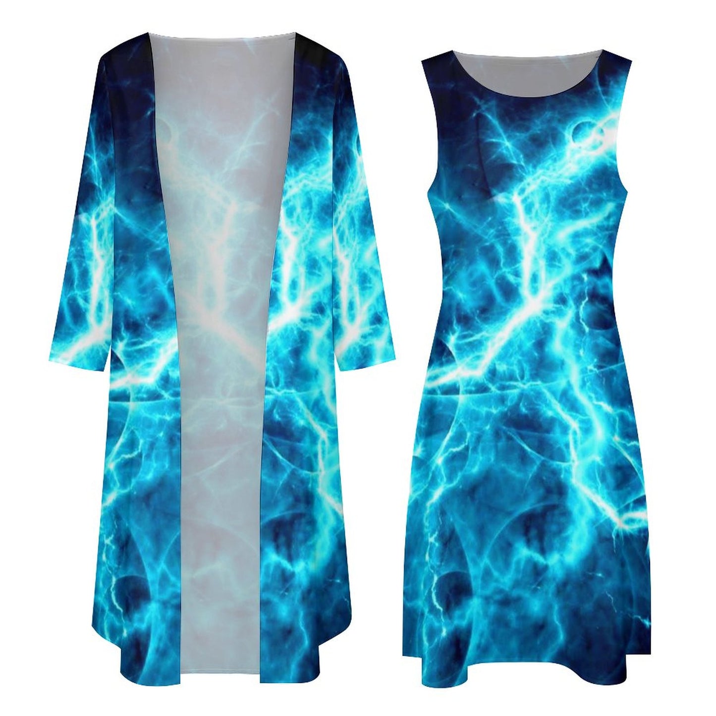 Lightning on Long Dress Set