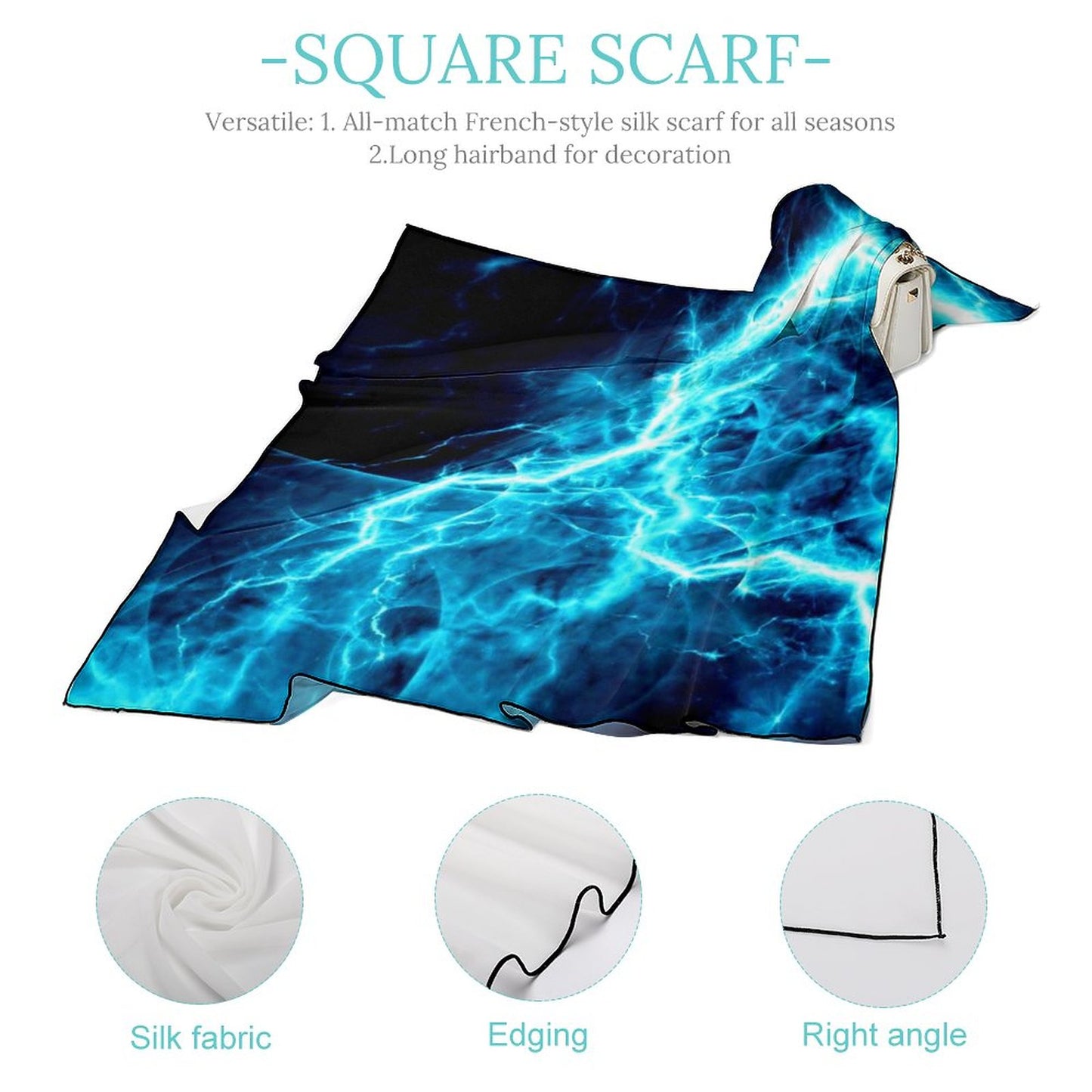 Lightning on Women's Scarf