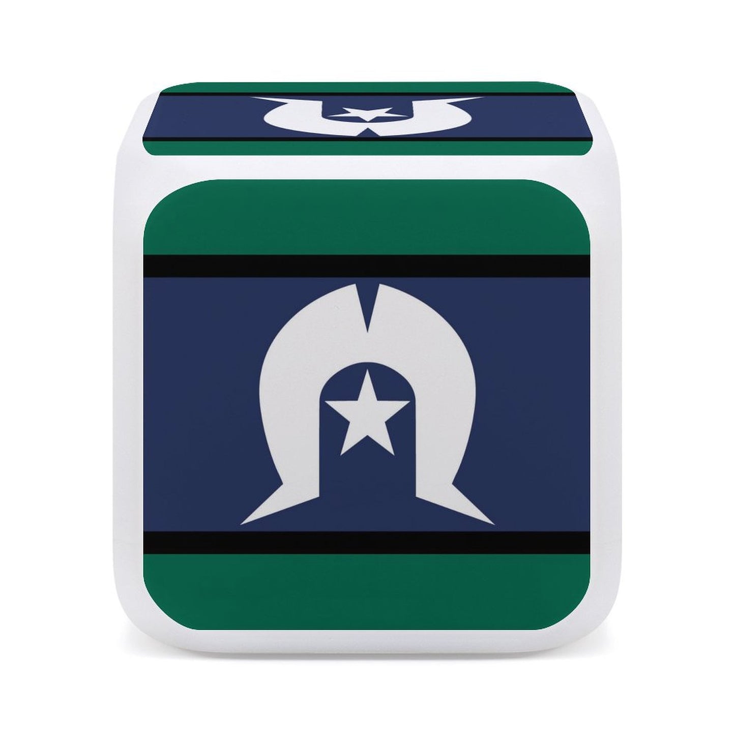 Torres Strait Flag on Color Change Alarm Clock