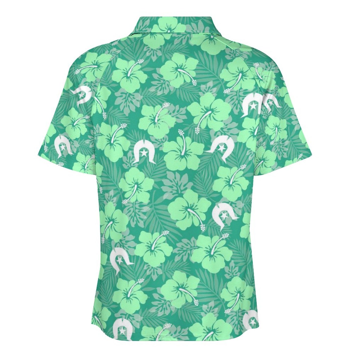 Hibiscus flowers with Dhari (Royal mint) on Short Sleeved Sportswear Men's T Shirt