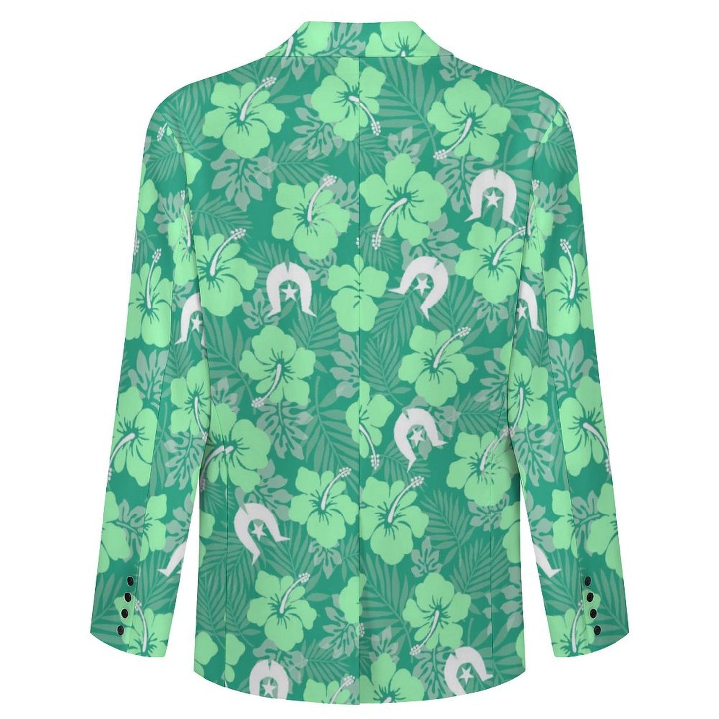 Hibiscus flowers with Dhari (Royal mint) on Men's Blazer