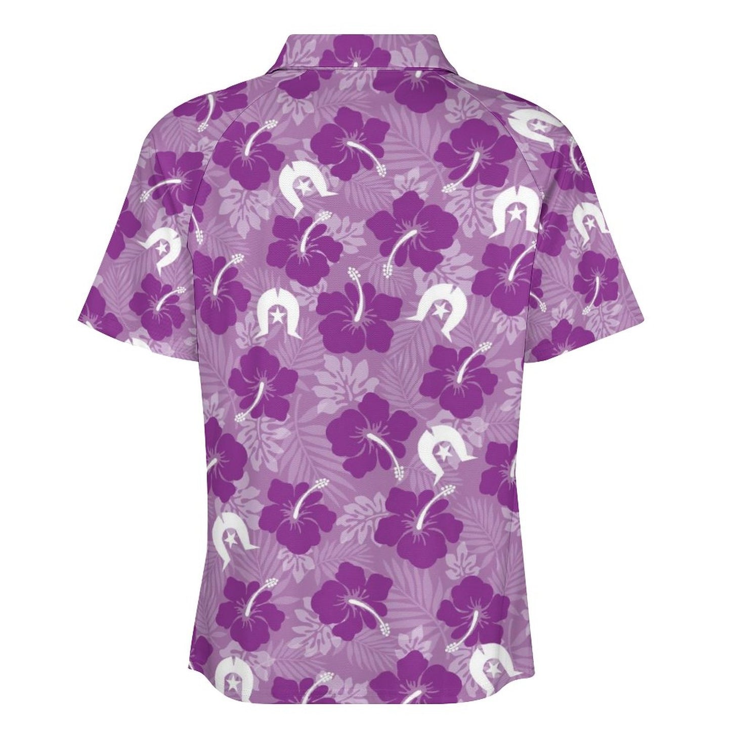 Hibiscus flowers with Dhari (Royal purple) on Short Sleeved Sportswear Men's T Shirt