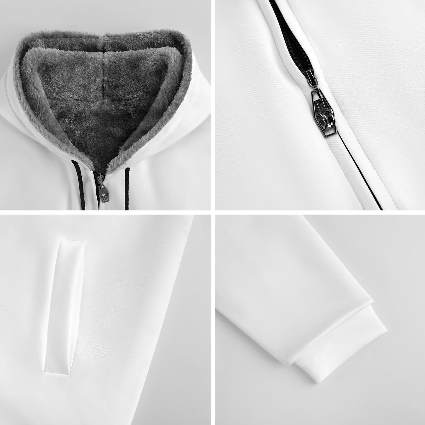 Aqua Turtle Pattern on Full Zip up Hoodie with Plush Lining