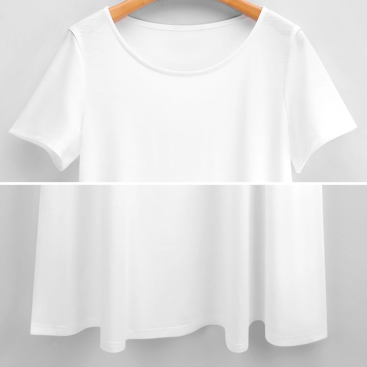 White hibiscus flowers with Dhari, Shark, turtle, and stingray (Green) on Round Neck Short Sleeve Dress