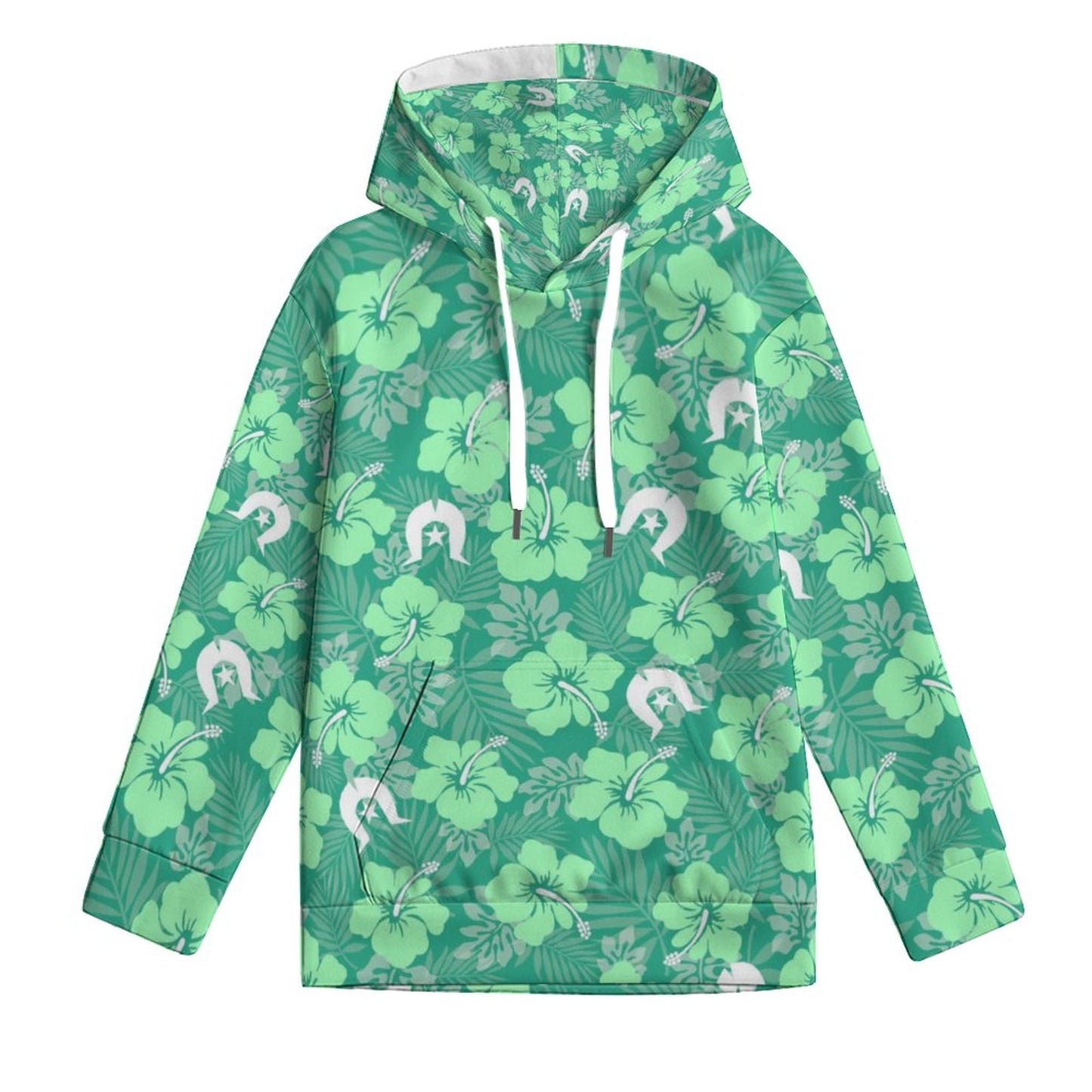 Hibiscus flowers with Dhari (Royal mint) on Children's Hoodie