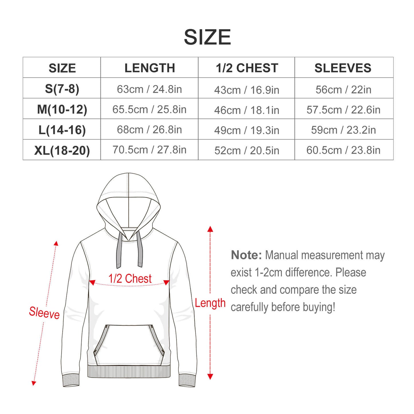 Aqua Turtle Pattern on Youth's Hoodie