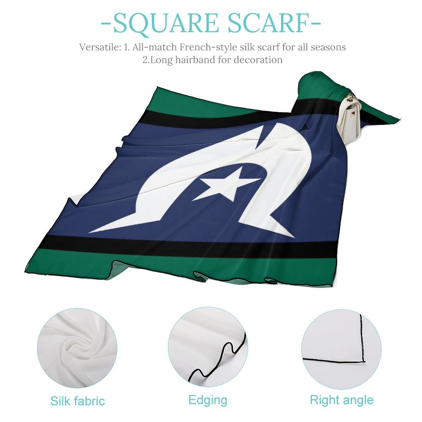 Torres Strait Flag on Women's Scarf