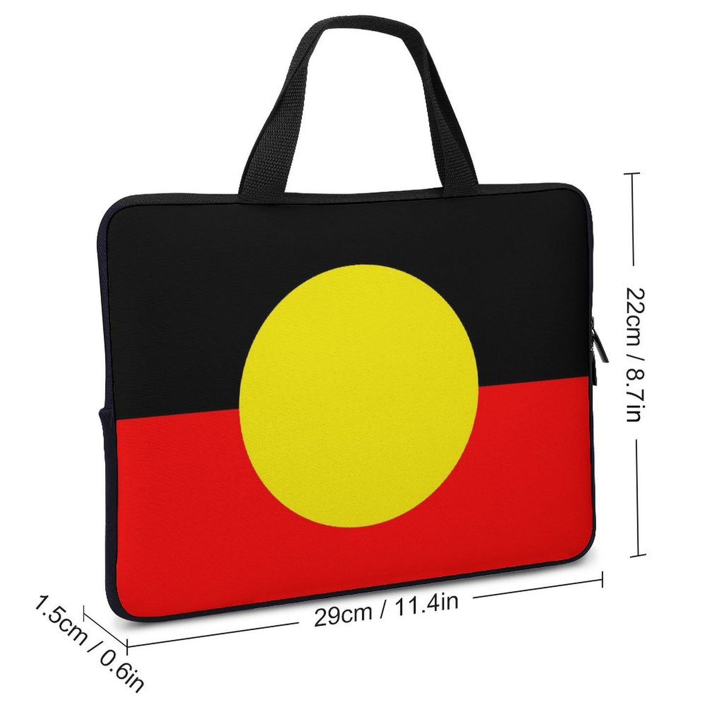 Aboriginal Flag on Laptop Case for Your Device