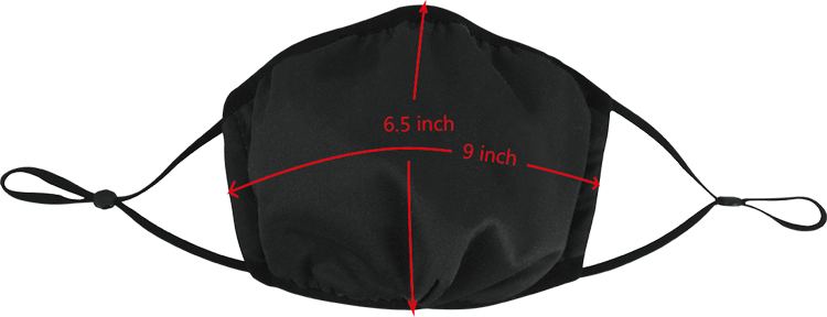 White Hibiscus with Torres Strait flag in Stingray (Purple) on Face mask