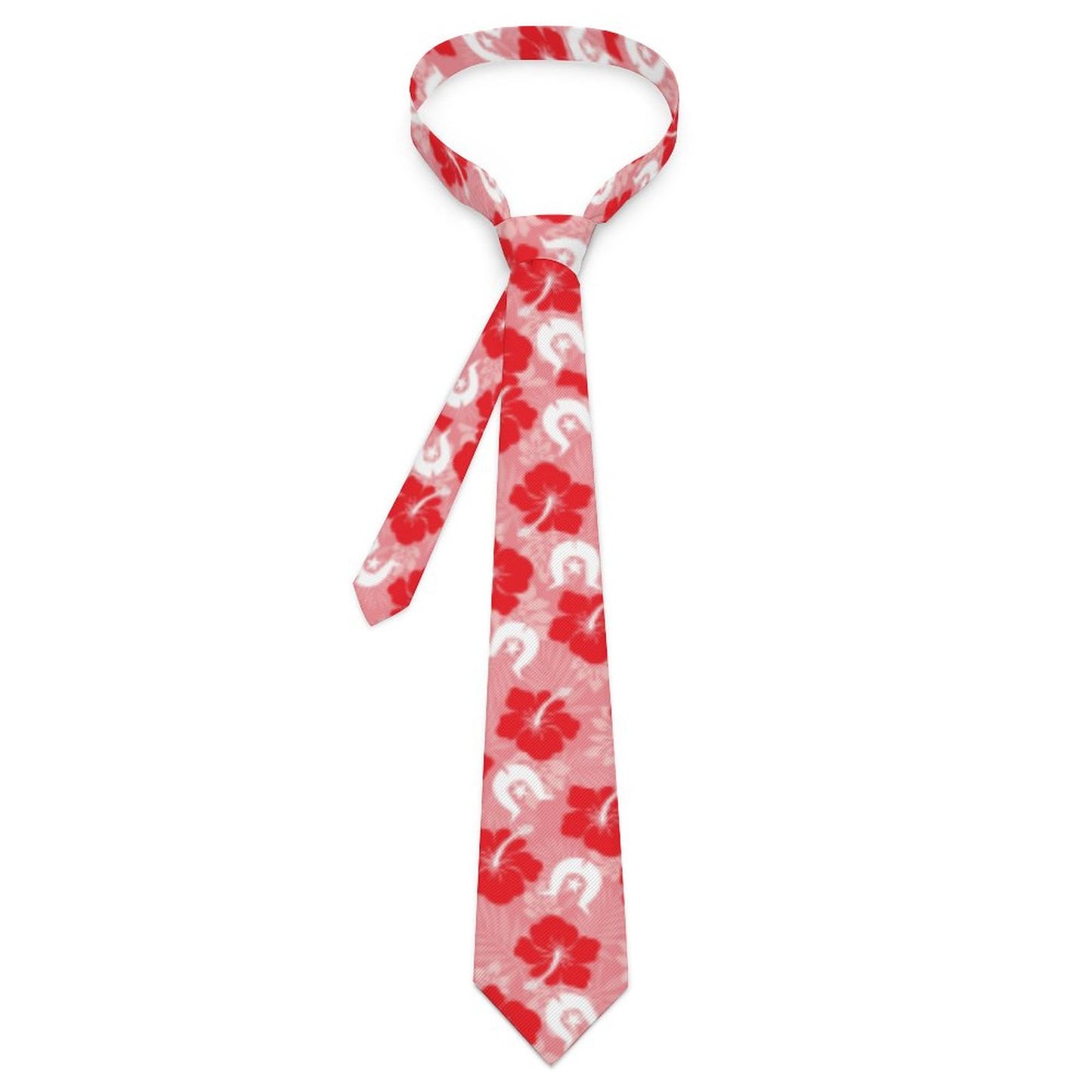 Hibiscus flowers with Dhari (Royal Pink) on Men's Formal Tie