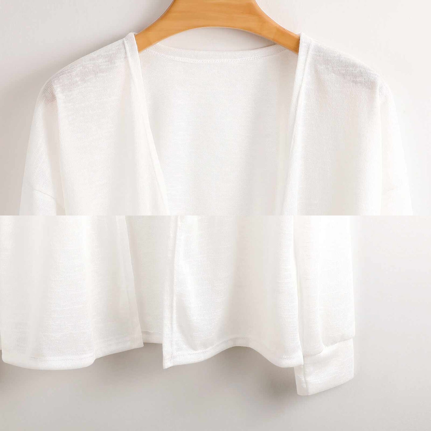 White Hibiscus flowers with Dugong, Turtle and Dhari on Long Sleeve Drop Shoulder Open Shirt