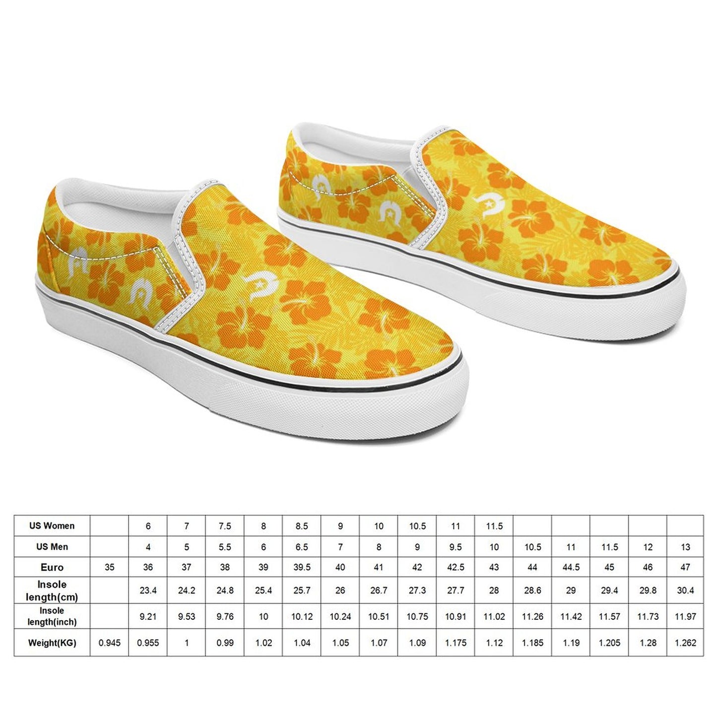 Hibiscus flowers with Dhari (Gold) on Canvas Shoes for Teenagers