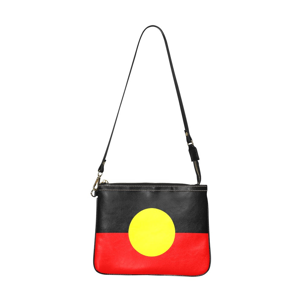 Aboriginal flag on on Small Shoulder Bag