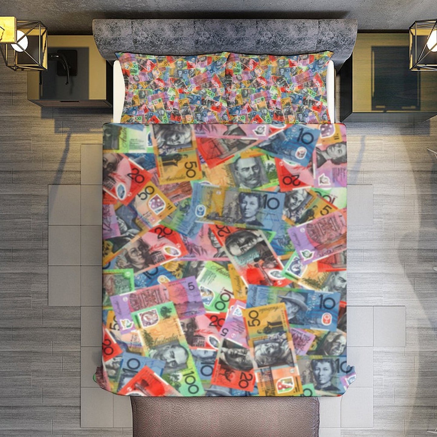 Australian dollars on  3-Piece Bedding Set-86"×70"/ 218×177cm