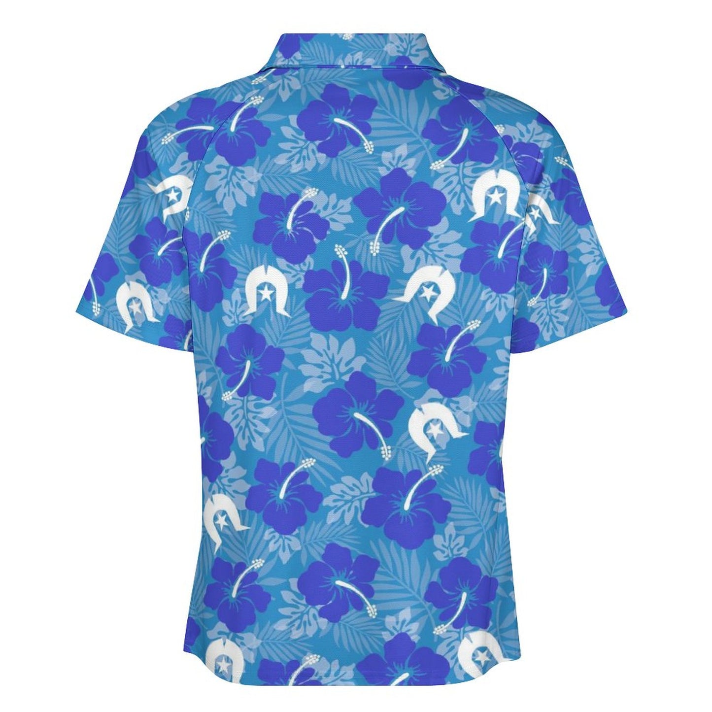 Hibiscus flowers with Dhari (Royal blue) on Short Sleeved Sportswear Men's T Shirt