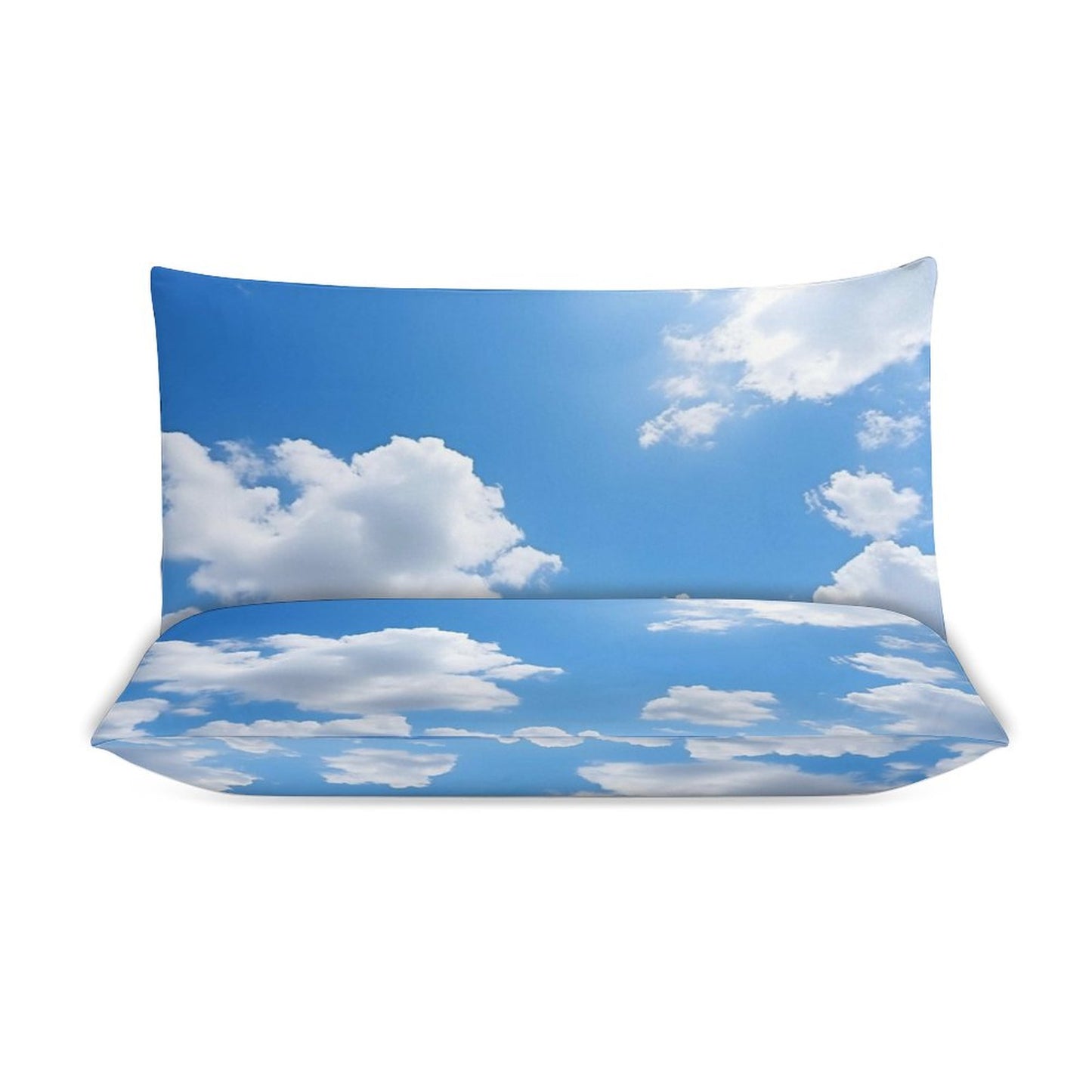 Clouds on 3-Piece Bedding Set-90"x90"/ 229x229cm (Dual-sided Printing)