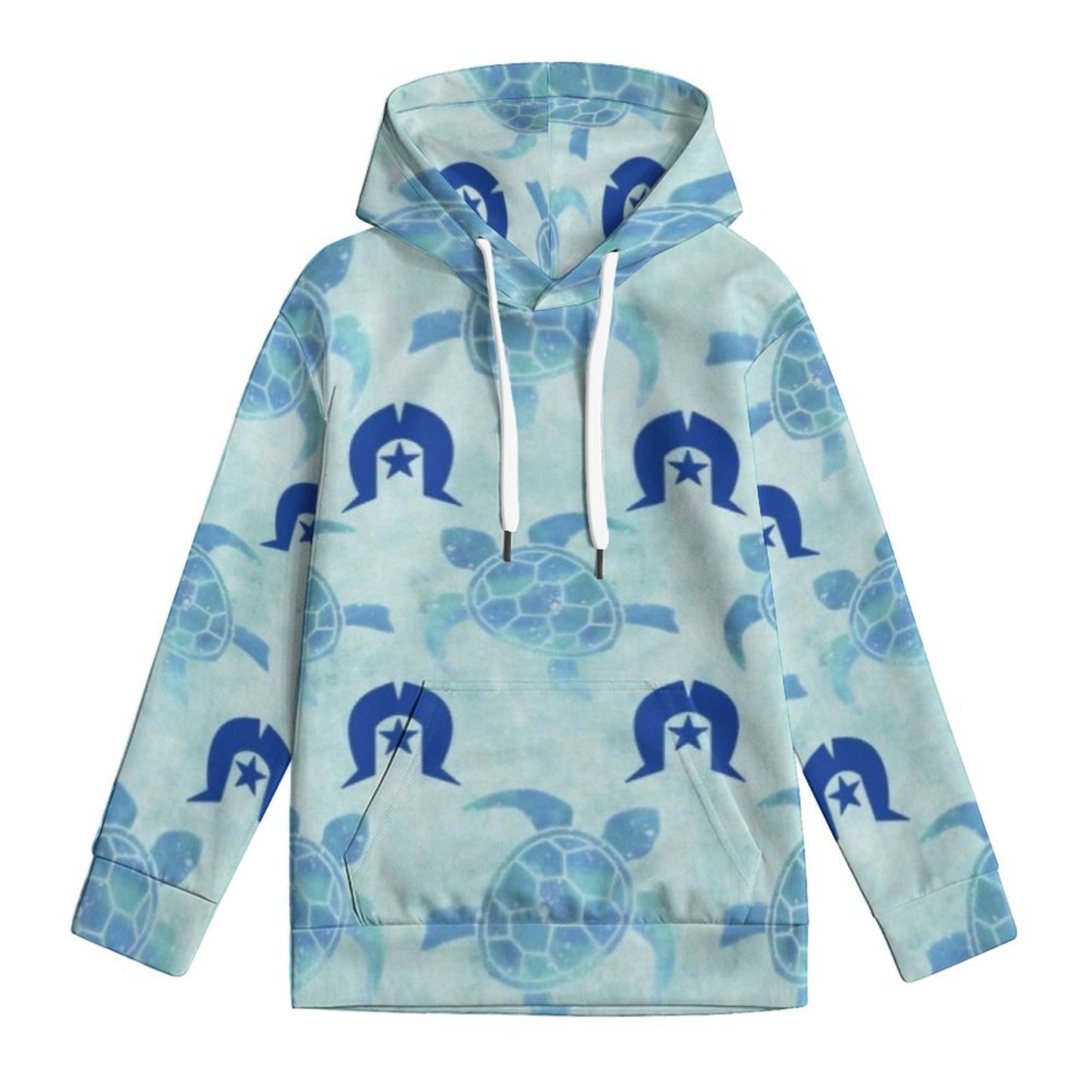 Blue Turtle Pattern on Youth's Hoodie
