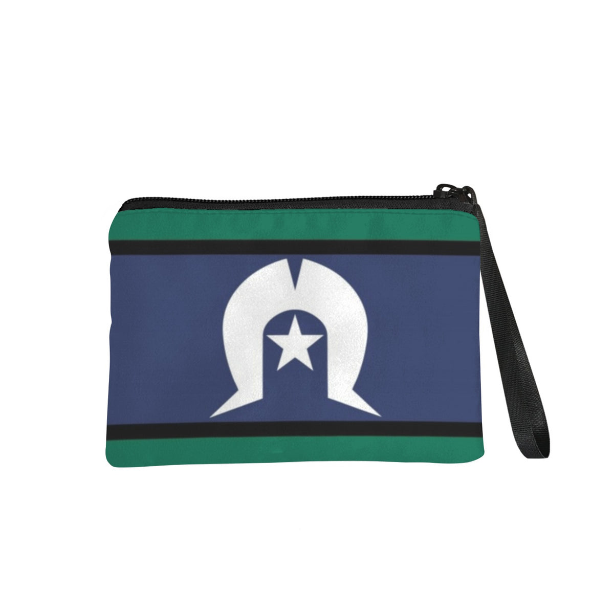 Torres Strait Flag on Carry-All Pouch 7''x5''