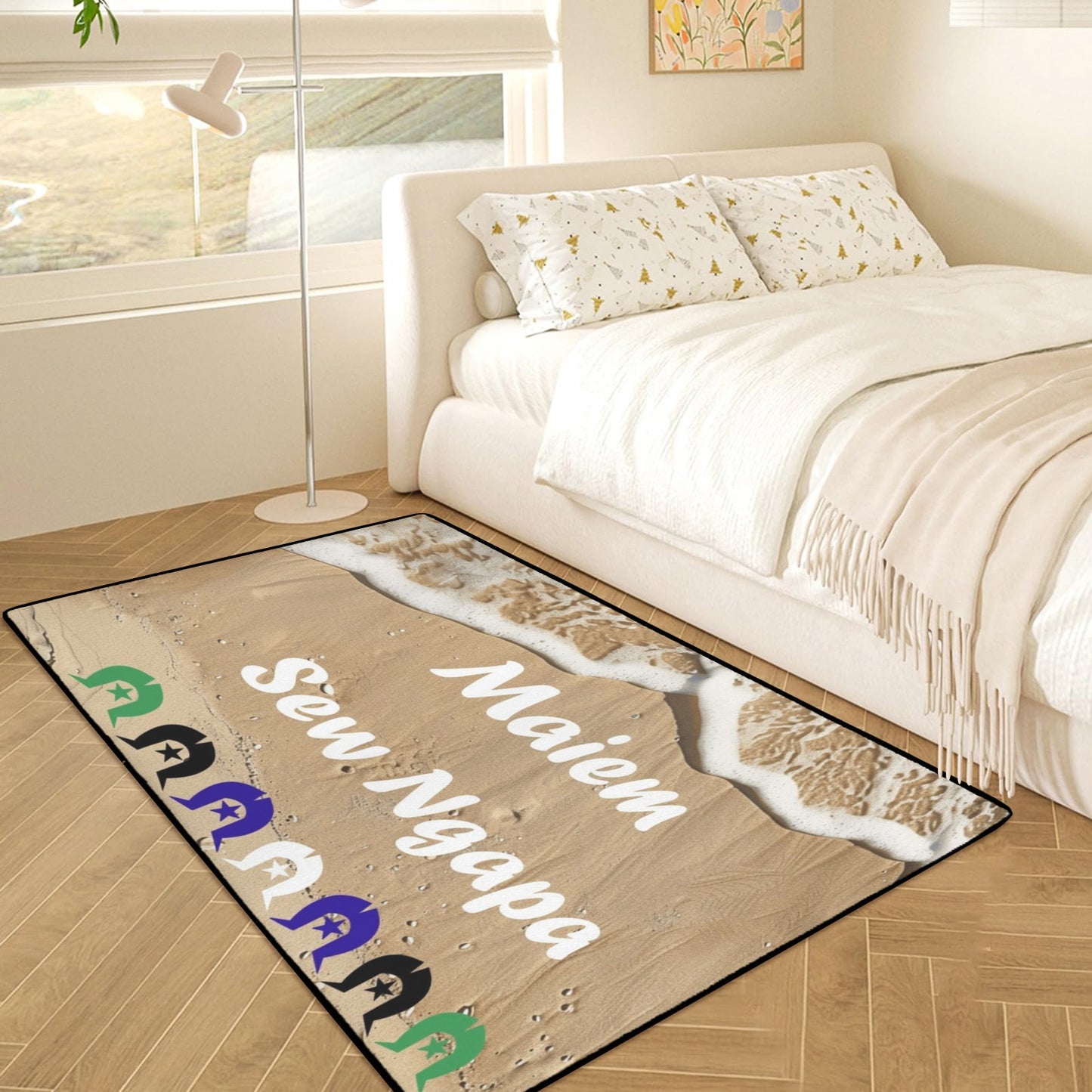 Maiem / Sew Ngapa / Welcome and Dhari on Doormat (90x61cm) (Set of 3)