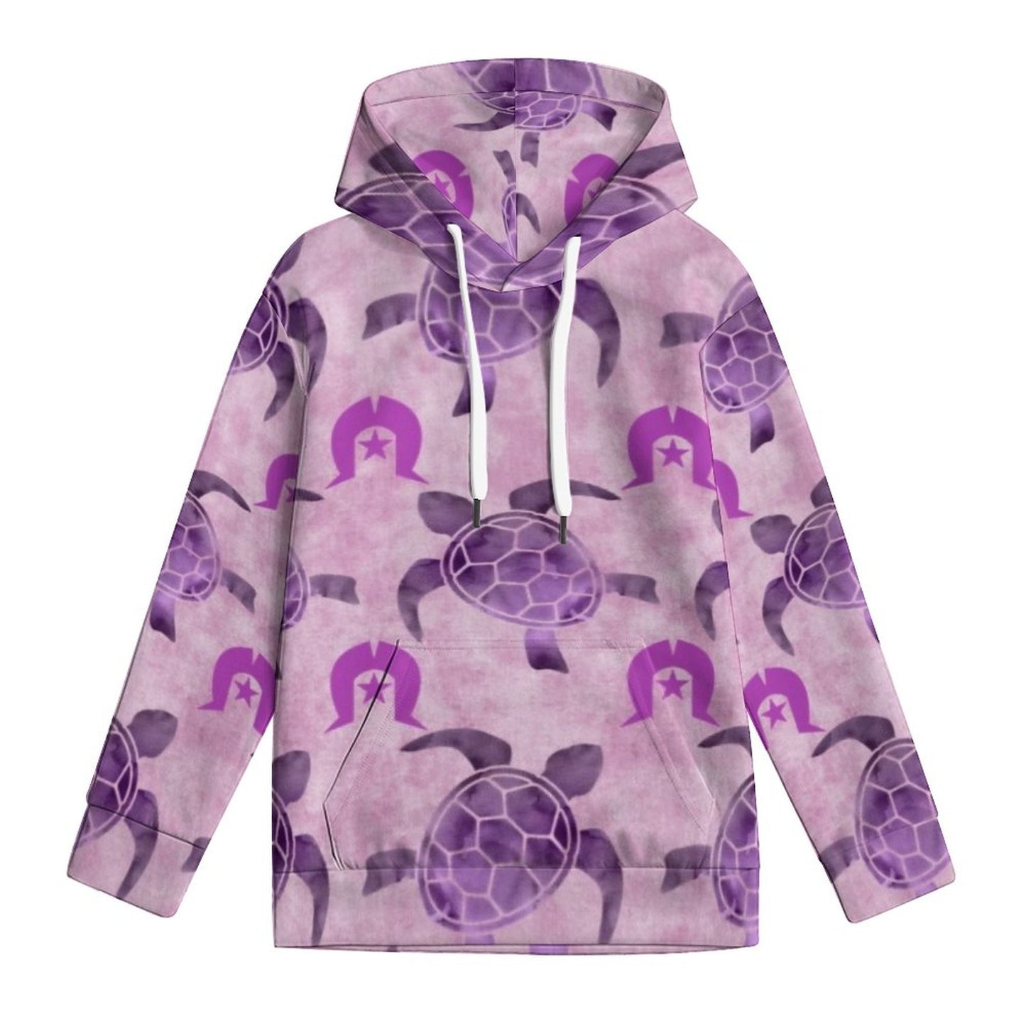 Purple Turtle Pattern on Youth's Hoodie