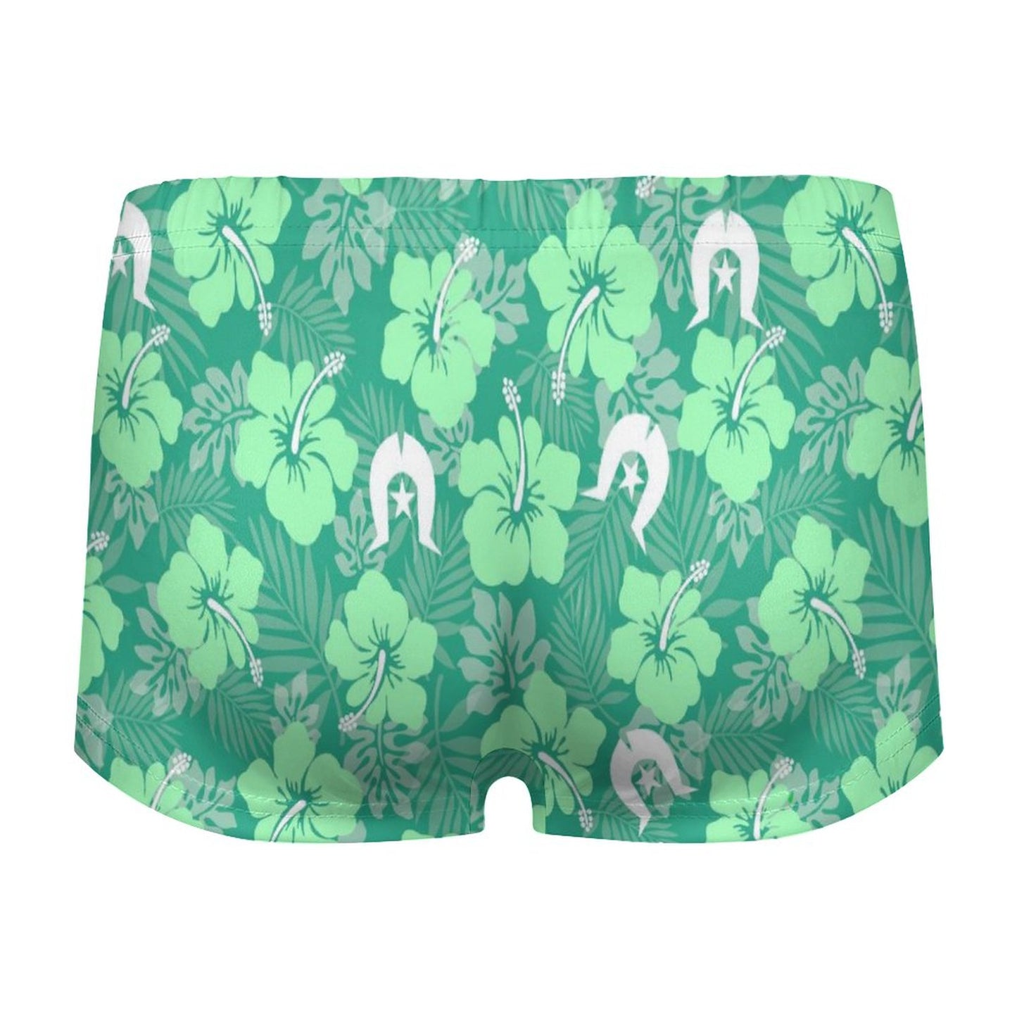 Hibiscus flowers with Dhari (Royal mint) on 180gsm Women's Boxer Briefs