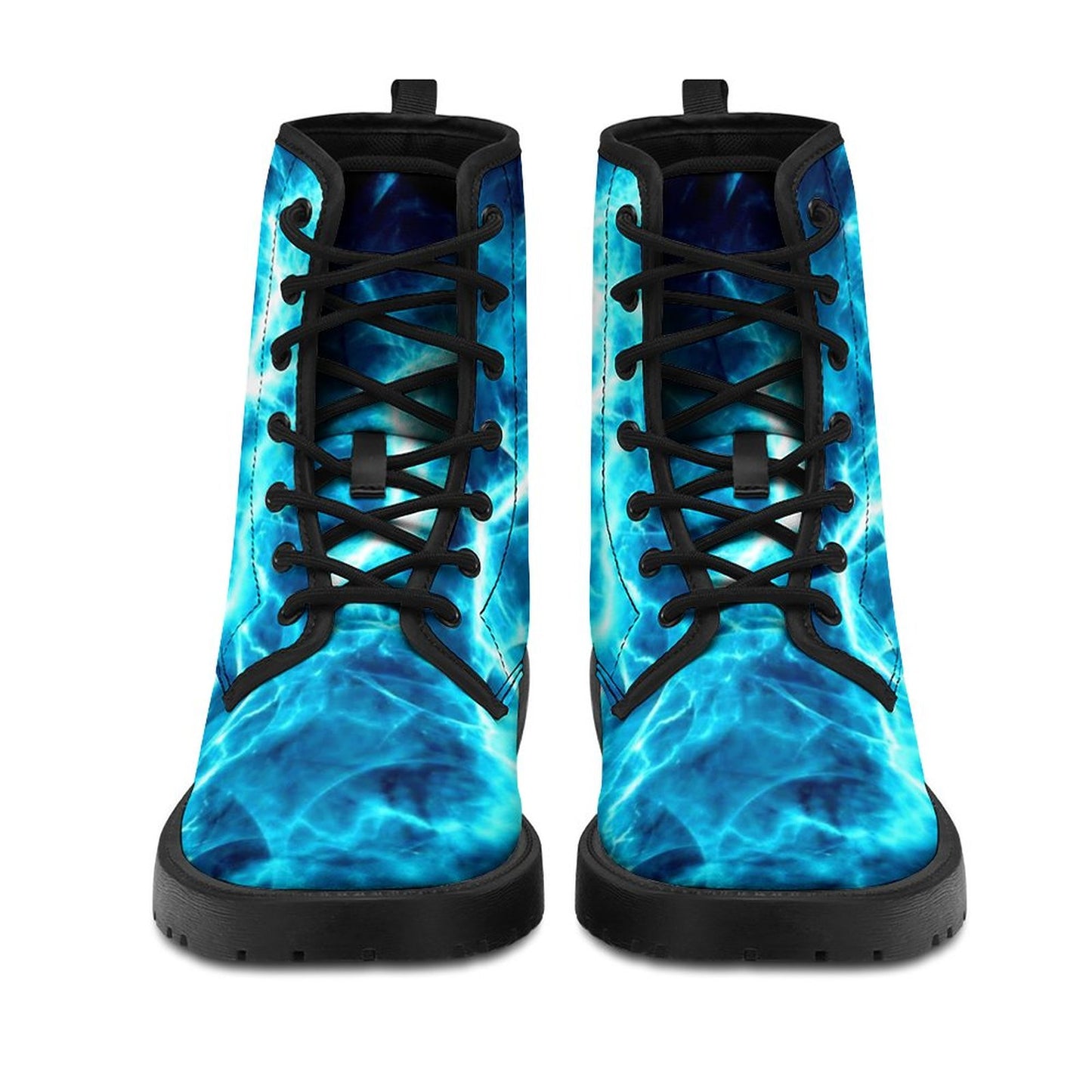 Lightning on Unisex Martin Boots