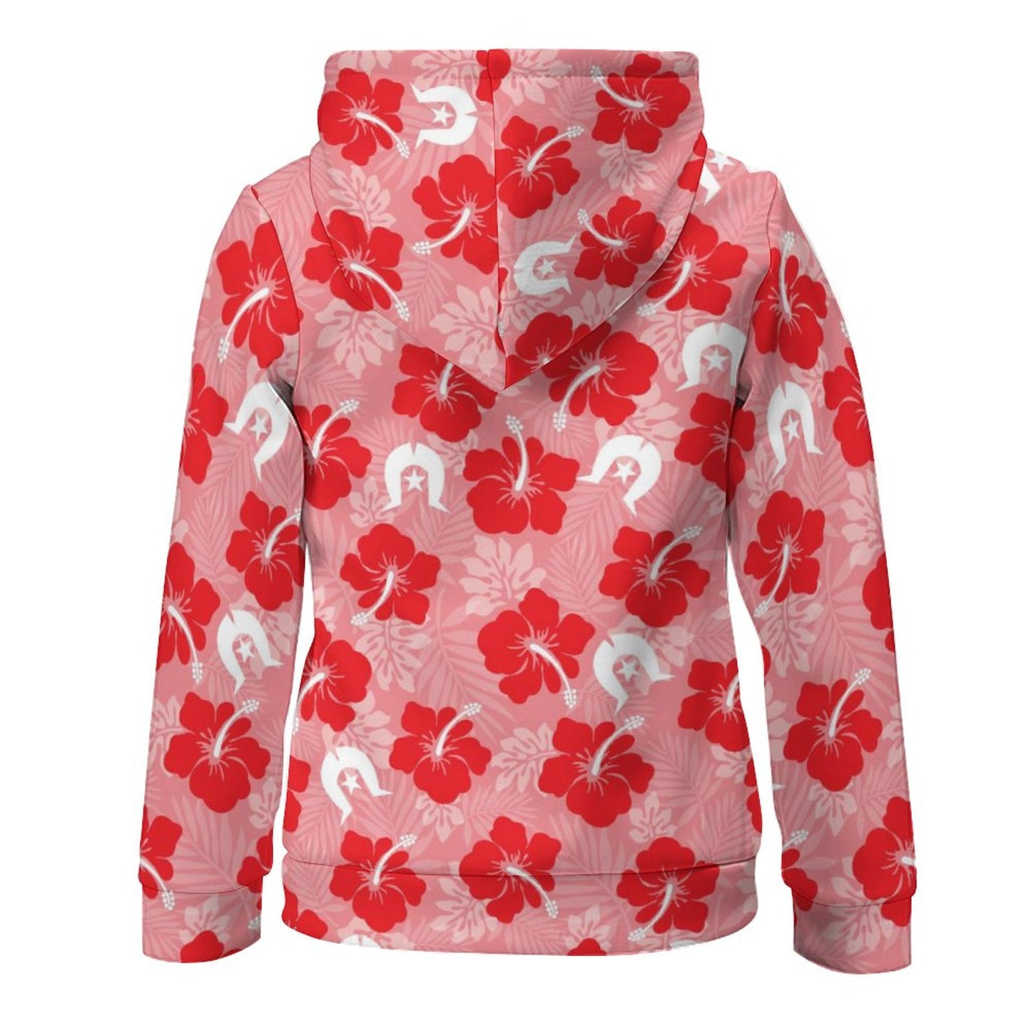 Hibiscus flowers with Dhari (Royal Pink) on Children's Hoodie