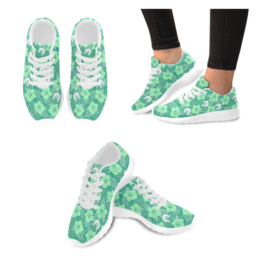 Hibiscus flowers with Dhari (Royal mint) on Kid's Sneakers