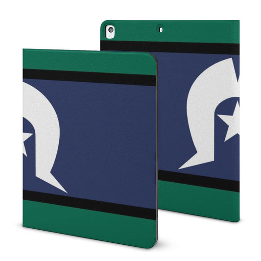 Torres Strait Flag on Book-Style  iPad Protector with Apple Pen Slot