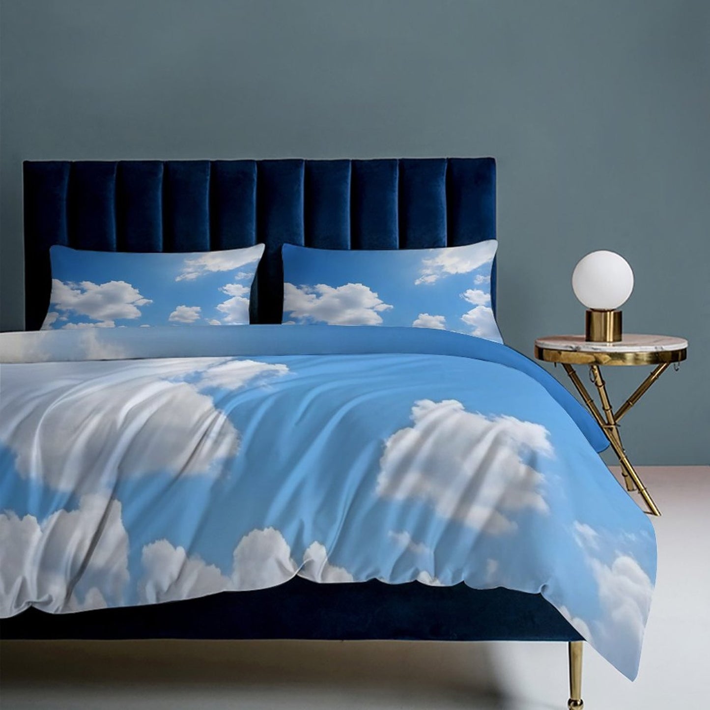 Clouds on 3-Piece Bedding Set-90"x90"/ 229x229cm (Dual-sided Printing)