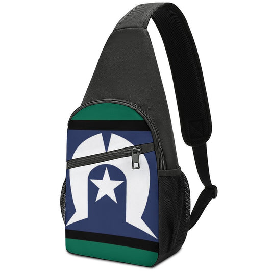 Torres Strait flag on Sling Bags with Single Shoulder