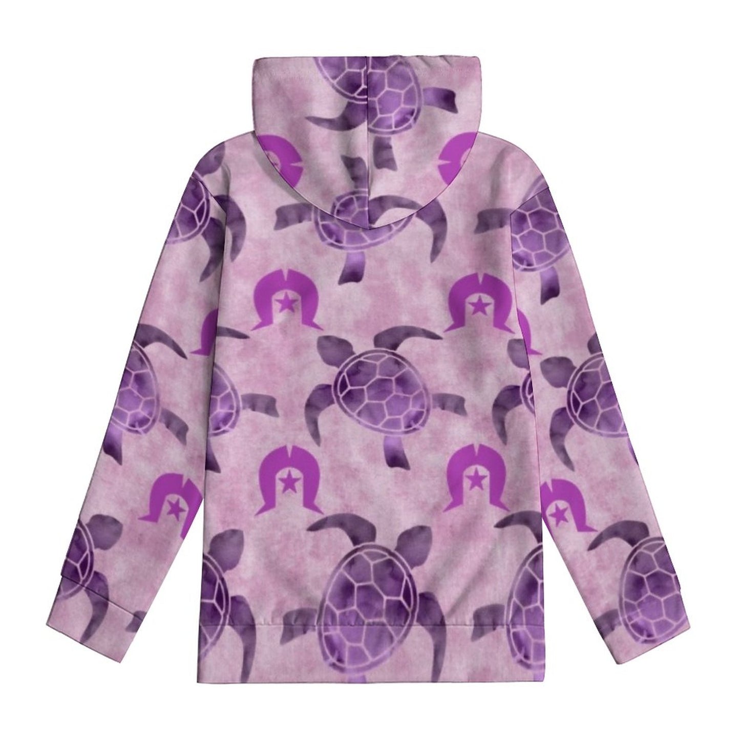 Purple Turtle Pattern on Youth's Hoodie