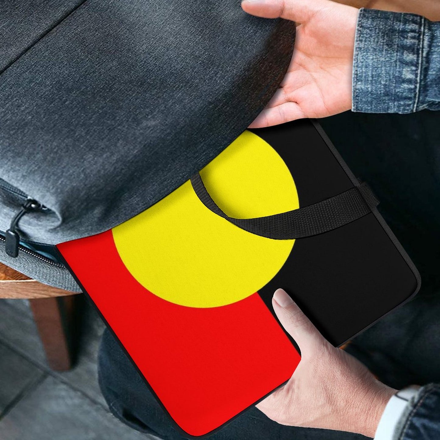 Aboriginal Flag on Laptop Case for Your Device