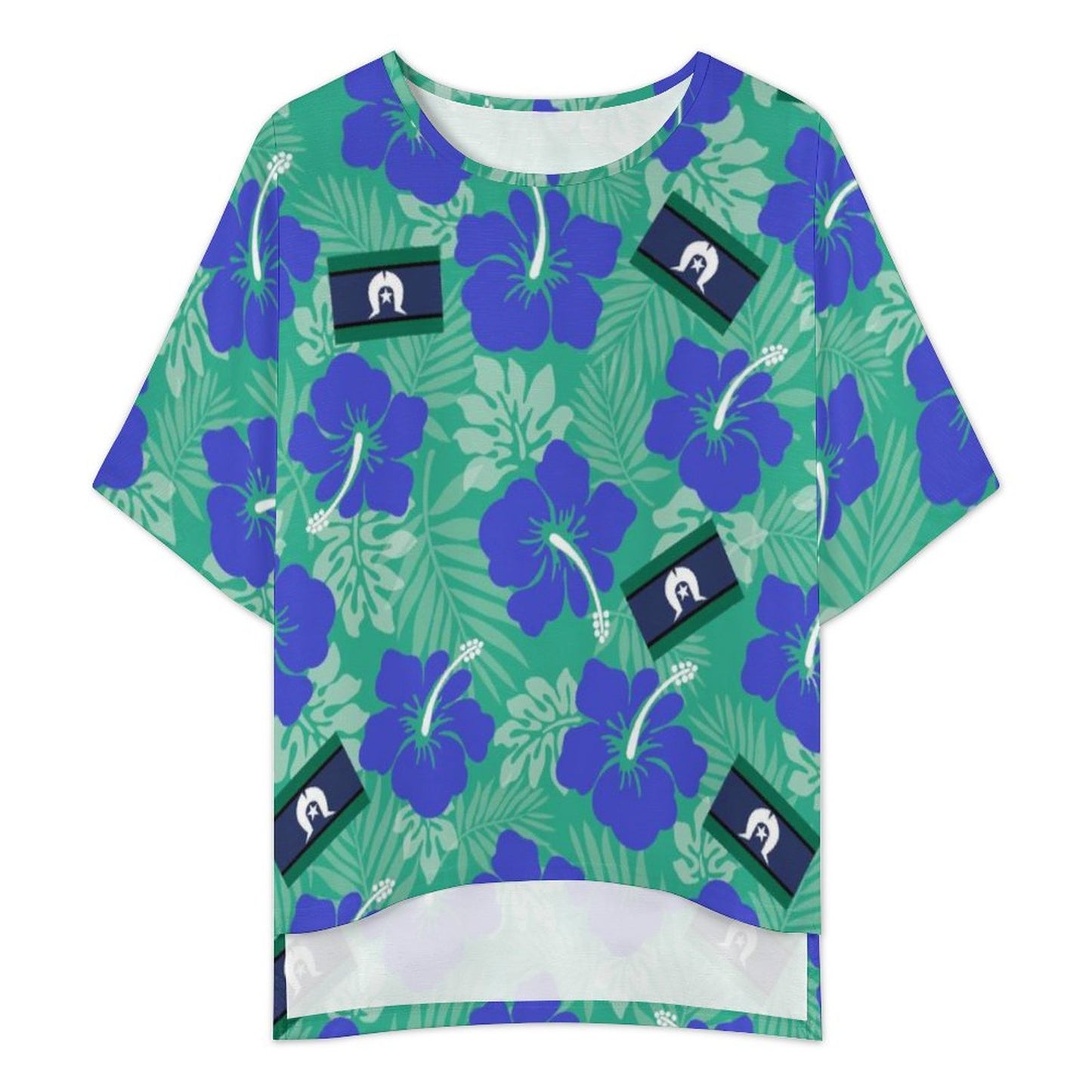 Hibiscus flowers with Torres Strait Flag on Women's Mediterranean Style Set