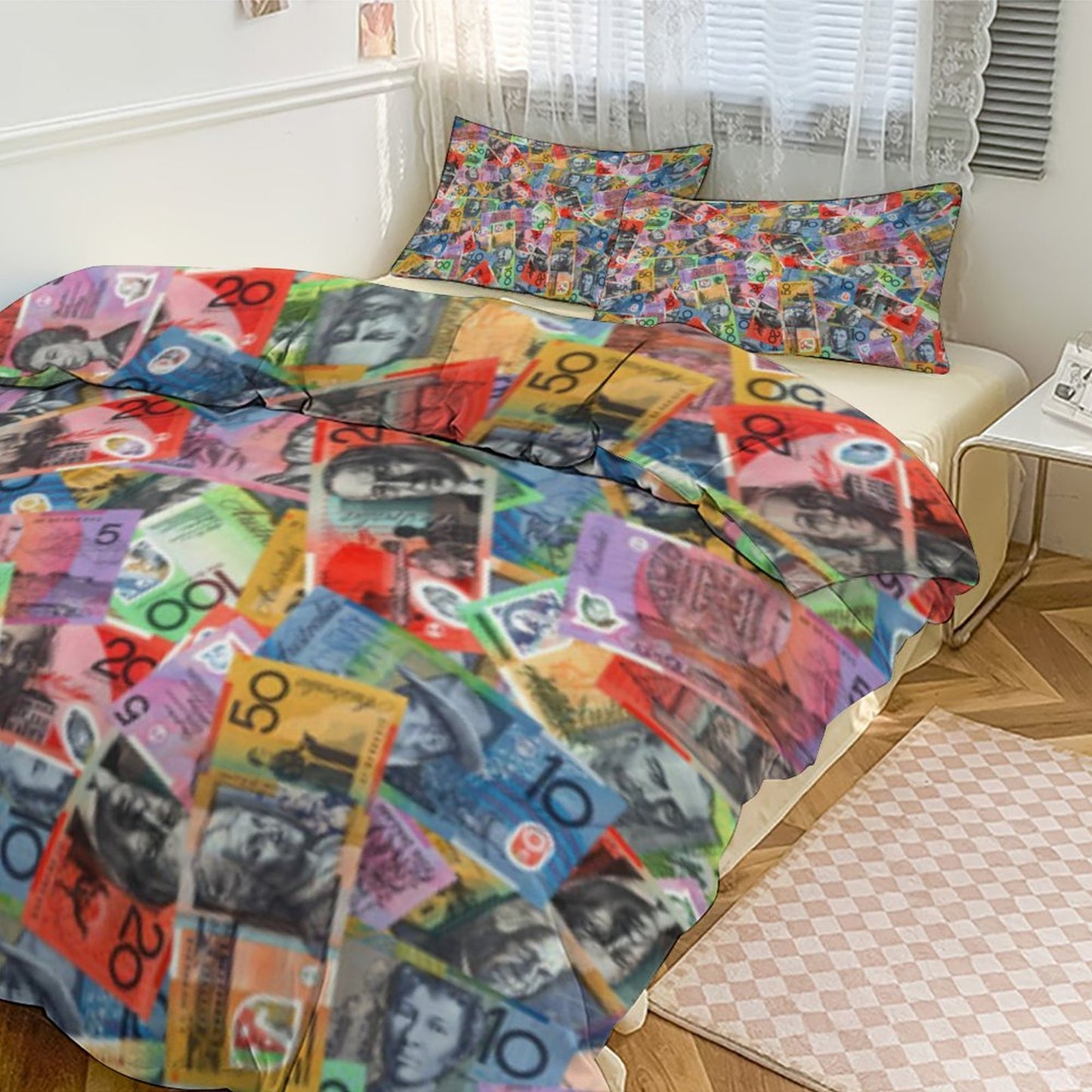 Australian dollars on 3-Piece Bedding Set-90"x90"/ 229x229cm