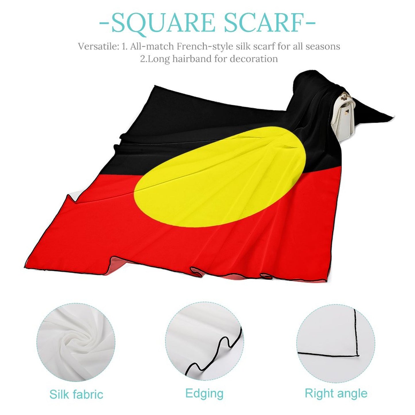 Aboriginal Flag on Women's Scarf