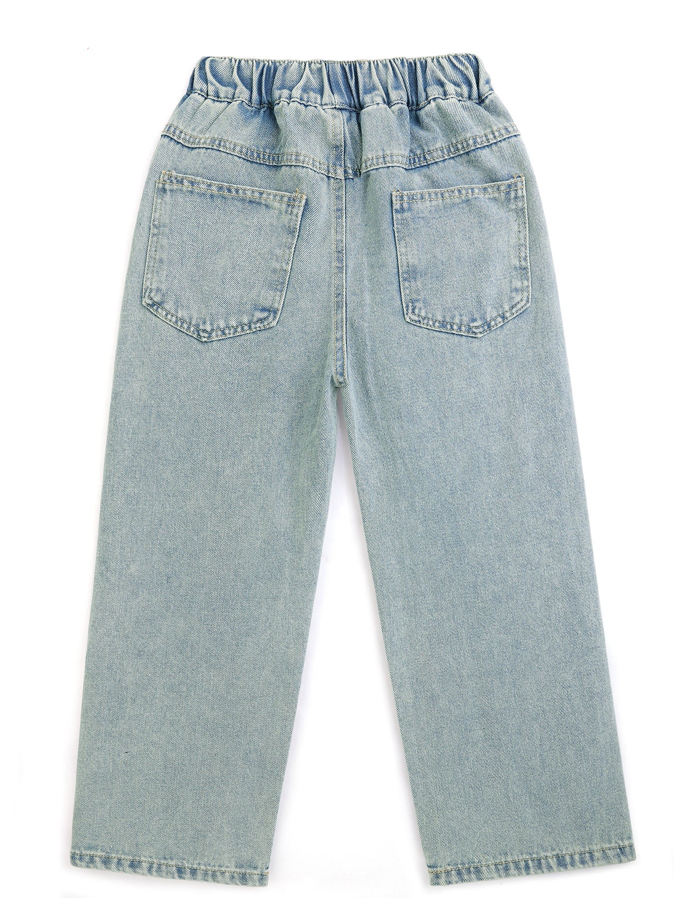 Torres Strait flag on Children's Cropped Jeans