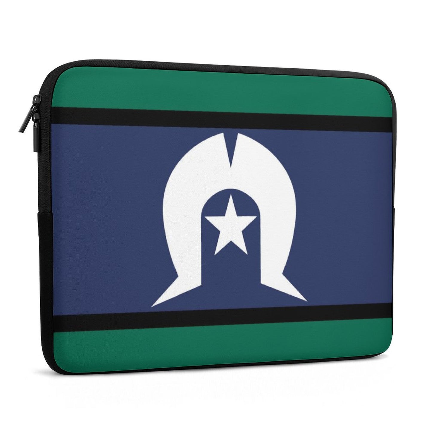 Torres Strait Flag on Laptop Case (1 Picture on 2 Sides)