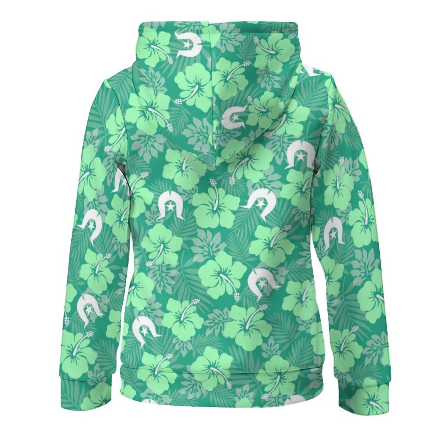 Hibiscus flowers with Dhari (Royal mint) on Children's Hoodie