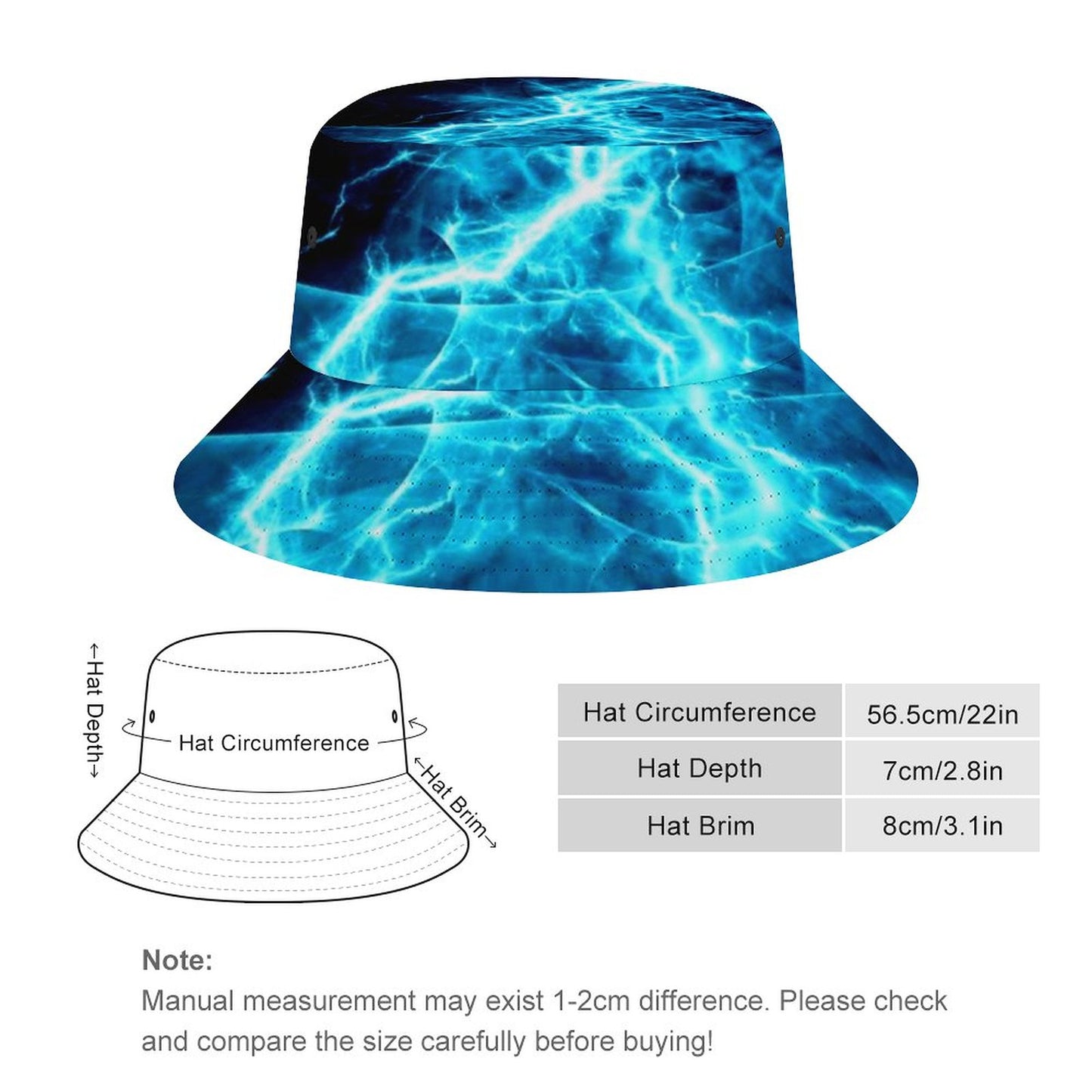 Lightning on Adult Unisex Bucket Hat