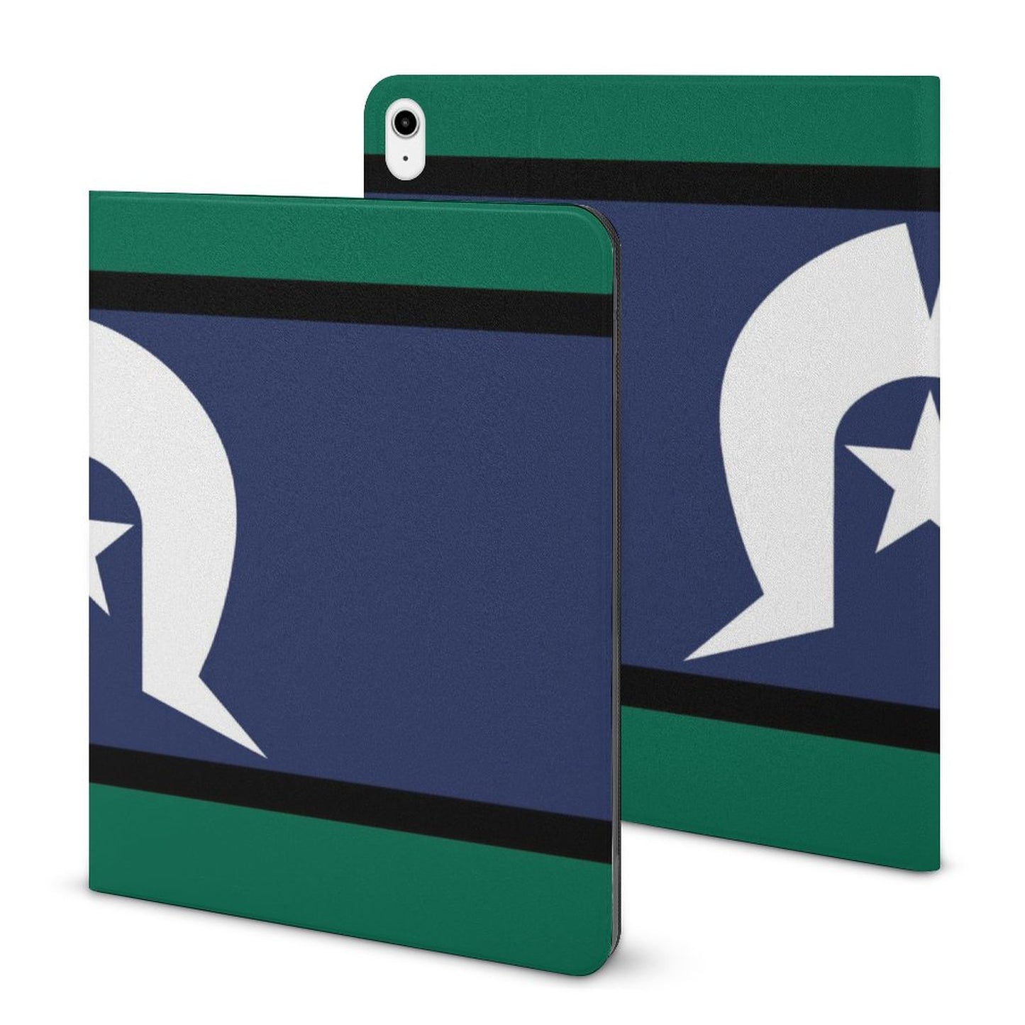 Torres Strait Flag on Book-Style  iPad Protector with Apple Pen Slot