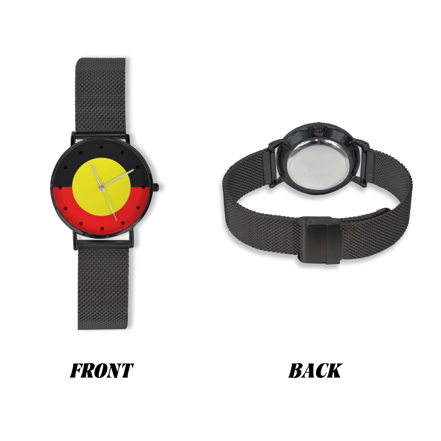 Aboriginal flag on Custom Men's Watch