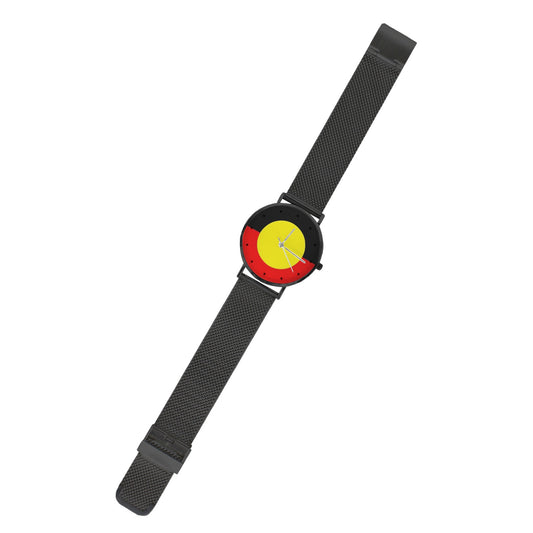 Aboriginal flag on Custom Men's Watch