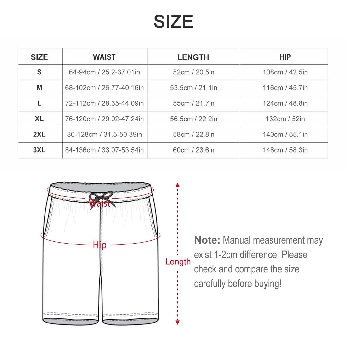 Royal Red Hibiscus with Yellow Dhari on Men's Board Shorts