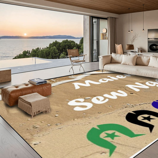 Maiem / Sew Ngapa / Welcome and Dhari on Large Area Rug Floor Carpet