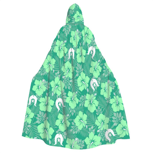 Hibiscus flowers with Dhari (Royal mint) on Hooded Cloak