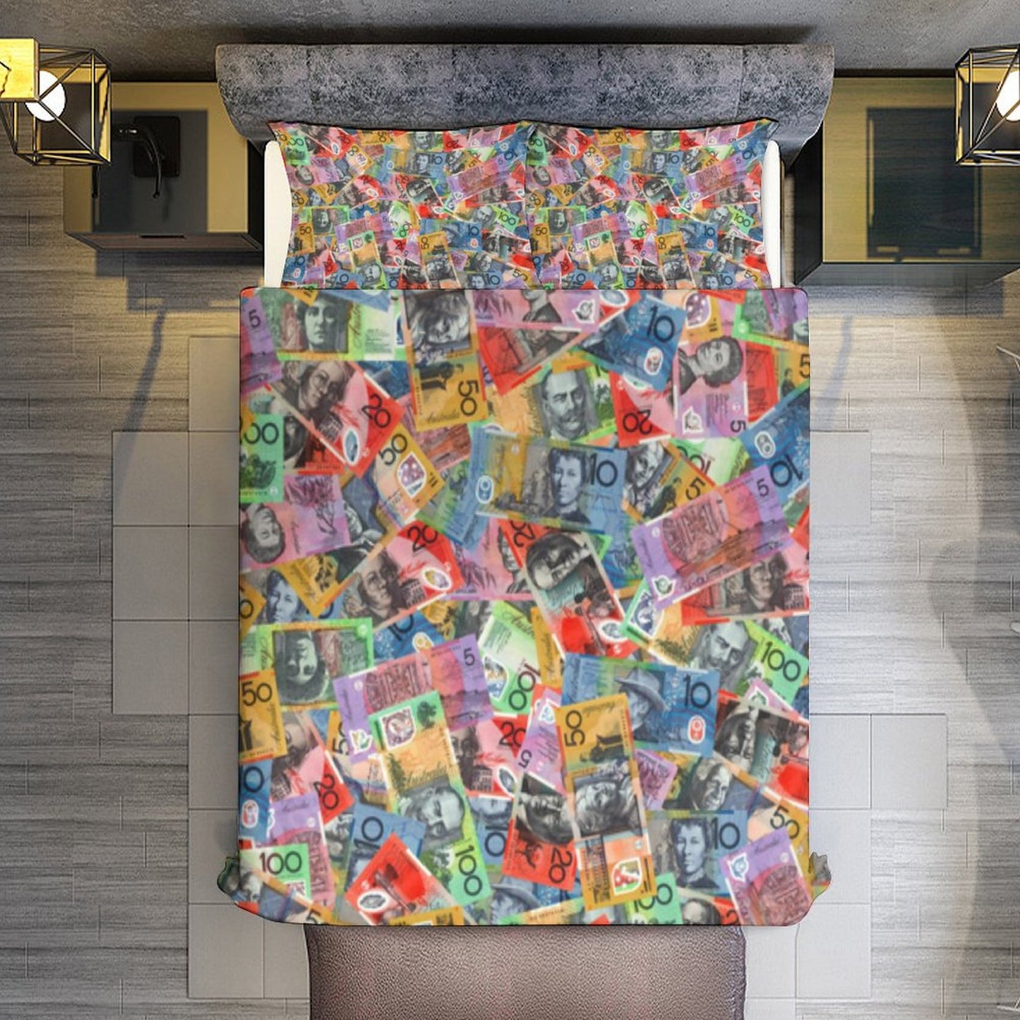 Australian dollars on 3-Piece Bedding Set-102"x90"/ 259x229cm