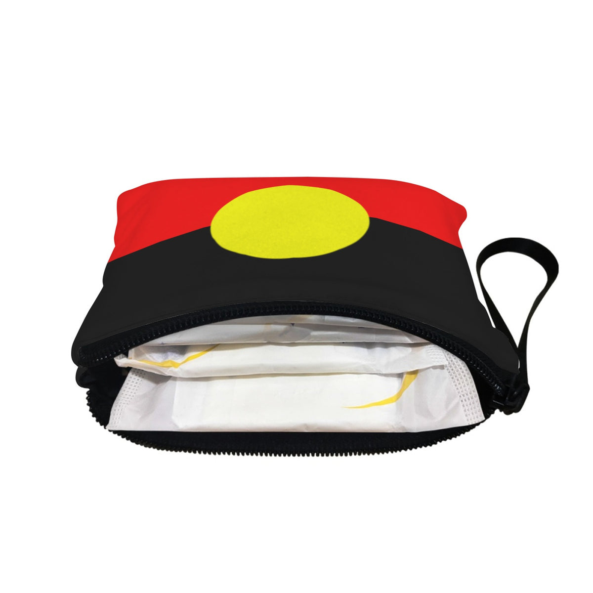 Aboriginal flag on Carry-All Pouch 7''x5''