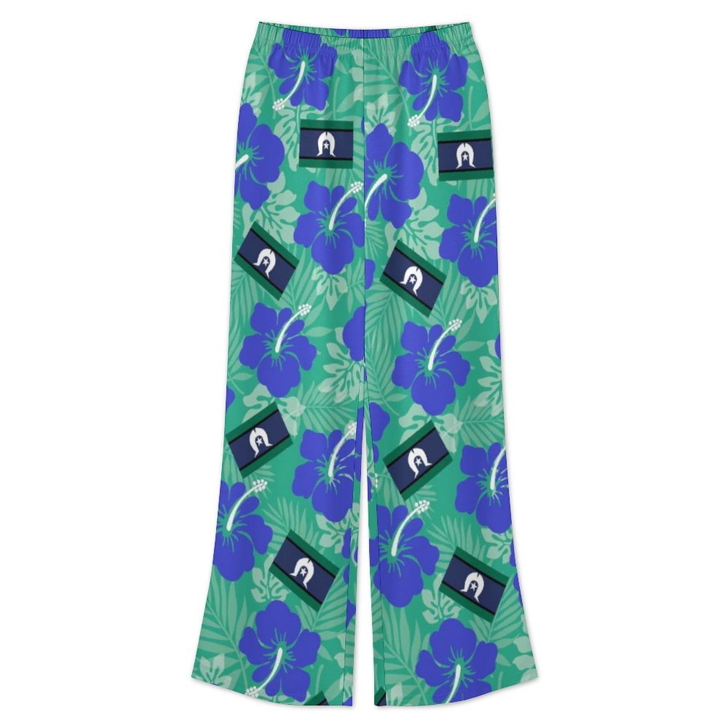Hibiscus flowers with Torres Strait Flag on Women's Mediterranean Style Set